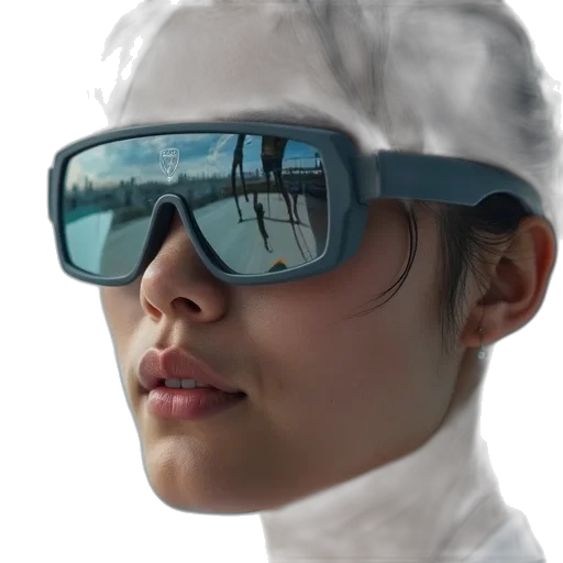 robot, cyberpunk, 3d render, photorealistic transparent PNG cut-out