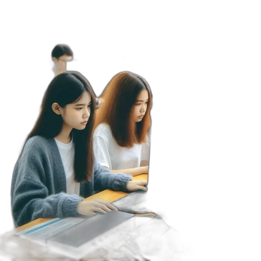 robot, 3d render, vaporwave, photorealistic transparent PNG cut-out