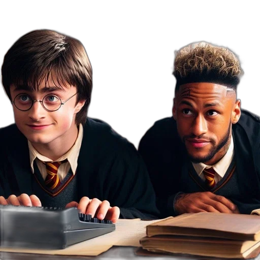 concept art, two, people, sit transparent PNG cut-out