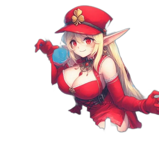 staff, hat, dress, weapon transparent PNG cut-out