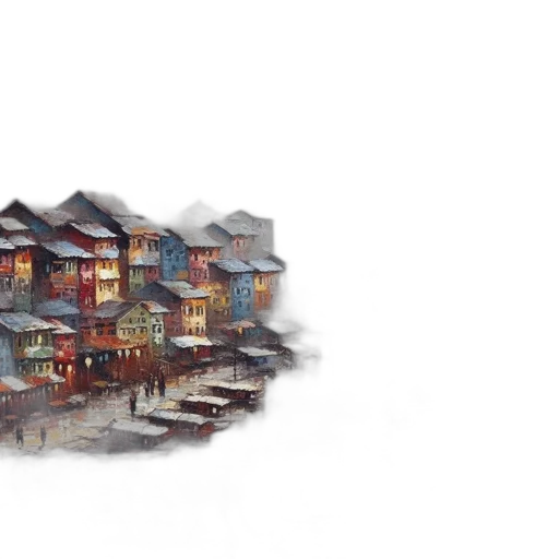 building, furniture, umbrella, concept art transparent PNG cut-out