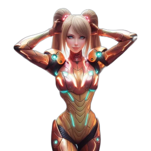 robot, dress, weapon, concept art transparent PNG cut-out