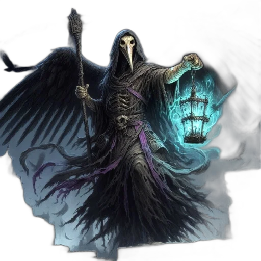 mask, staff, concept art, fantasy art transparent PNG cut-out