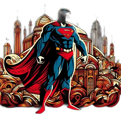 comic book art, concept art, cartoon, fantasy art transparent PNG cut-out