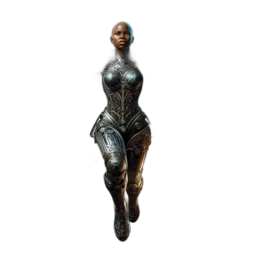 robot, dress, weapon, staff transparent PNG cut-out