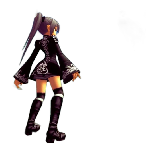 dress, robot, weapon, staff transparent PNG cut-out