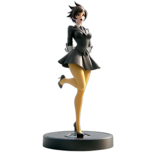 3d render, concept art, illustrated, figurine transparent PNG cut-out