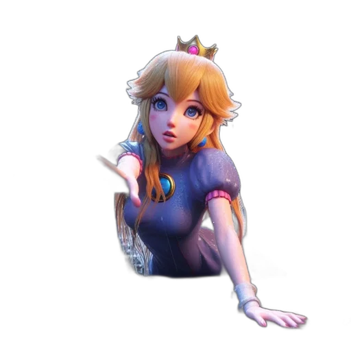 crown, dress, staff, creature transparent PNG cut-out