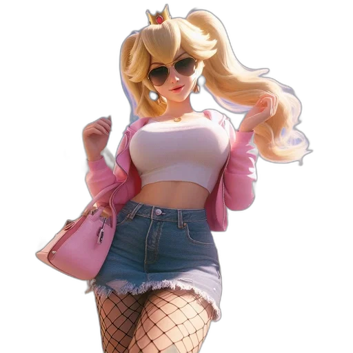 jacket, hat, 3d render, vaporwave transparent PNG cut-out