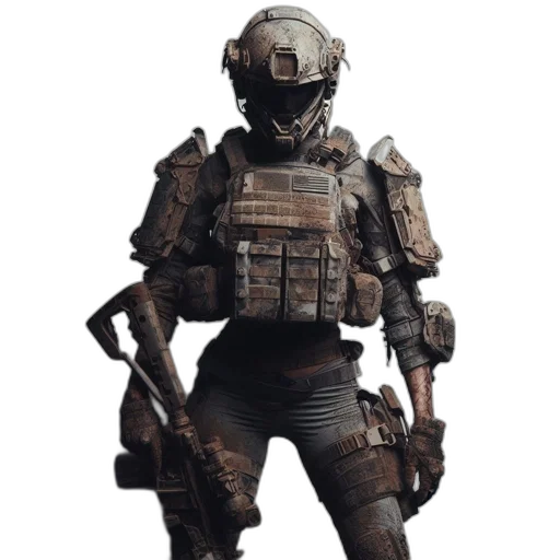 robot, weapon, staff, creature transparent PNG cut-out
