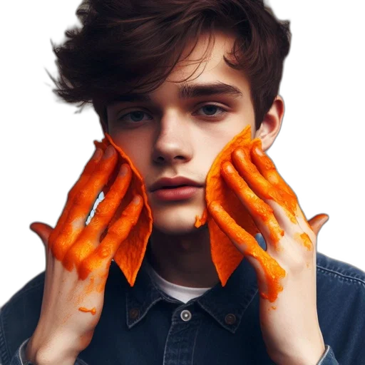 creature, food, hair, mask transparent PNG cut-out