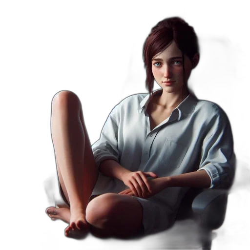 dress, face, robot, staff transparent PNG cut-out