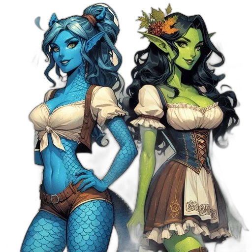 fantasy art, concept art, comic book art, pixel art transparent PNG cut-out