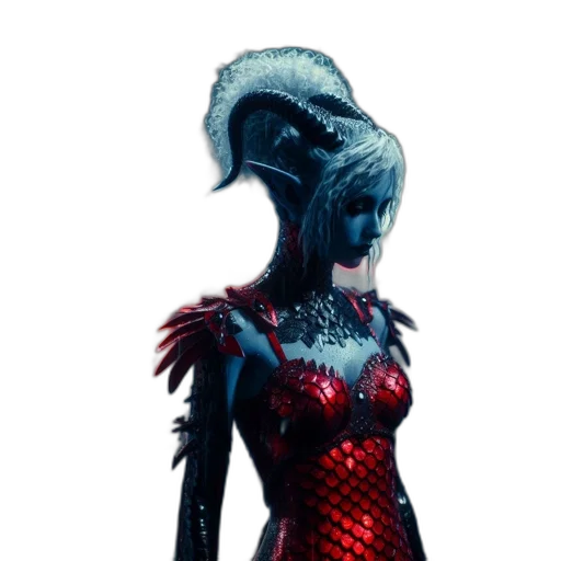 dress, mask, creature, dragon transparent PNG cut-out