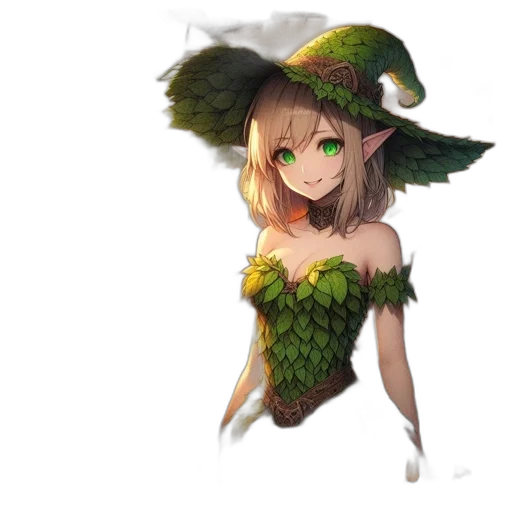 hat, dragon, staff, creature transparent PNG cut-out