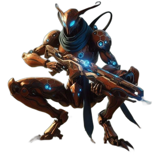 robot, weapon, creature, staff transparent PNG cut-out