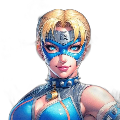 face, mask, comic book art, concept art transparent PNG cut-out