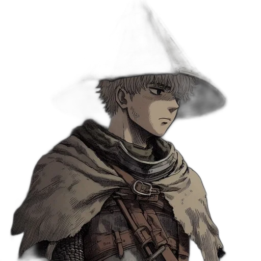 hat, staff, mask, face transparent PNG cut-out