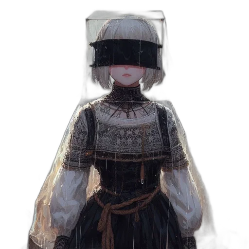 dress, mask, robot, hat transparent PNG cut-out