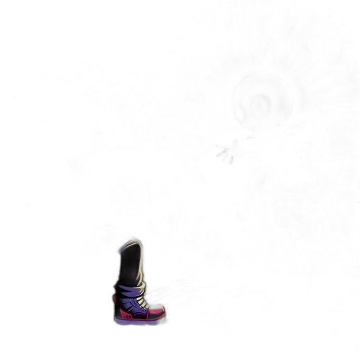 shoes, weapon, staff, hat transparent PNG cut-out