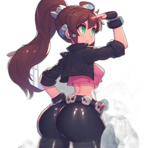 robot, jacket, staff, dress transparent PNG cut-out