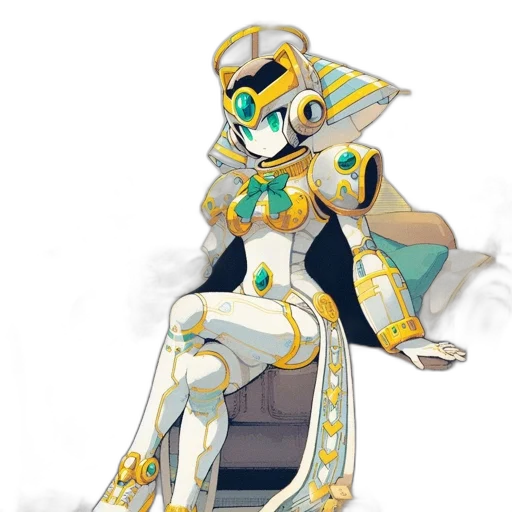 robot, jewelry, mask, staff transparent PNG cut-out