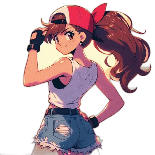 hat, dress, weapon, anime transparent PNG cut-out