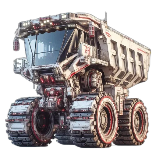 robot, car, weapon, concept art transparent PNG cut-out