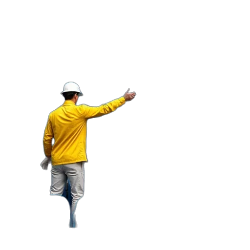 staff, hat, jacket, umbrella transparent PNG cut-out