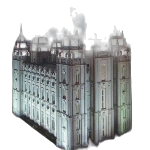 building, crown, 3d render, concept art transparent PNG cut-out