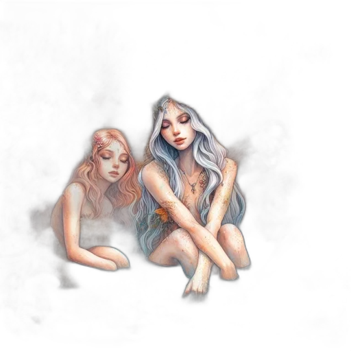 watercolor, concept art, fantasy art, pixel art transparent PNG cut-out
