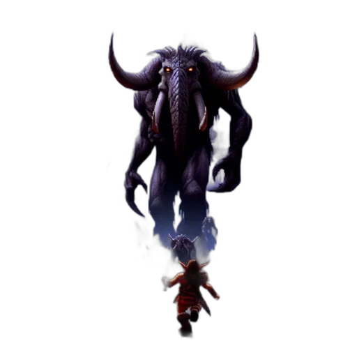 creature, dragon, staff, animal transparent PNG cut-out