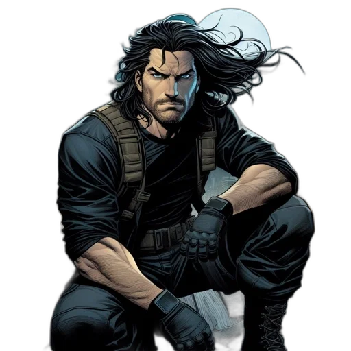 comic book art, concept art, fantasy art, cartoon transparent PNG cut-out