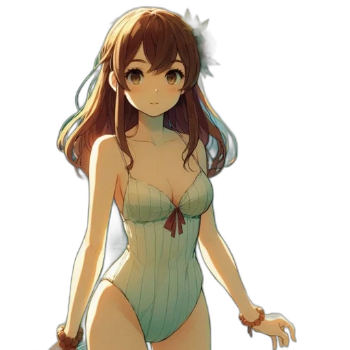 dress, creature, staff, crown transparent PNG cut-out