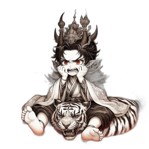dragon, creature, mask, concept art transparent PNG cut-out