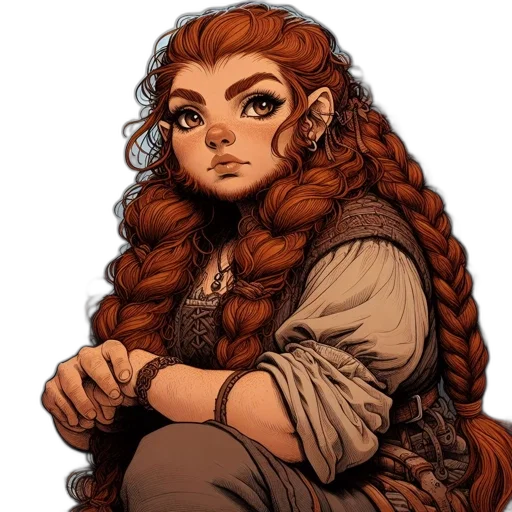 hair, staff, fantasy art, concept art transparent PNG cut-out