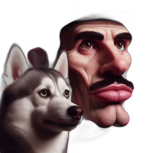 face, mask, animal, creature transparent PNG cut-out
