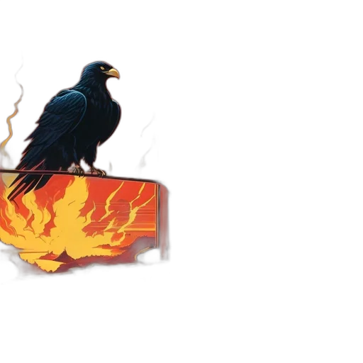 concept art, fire, shattered-disheveled, room transparent PNG cut-out