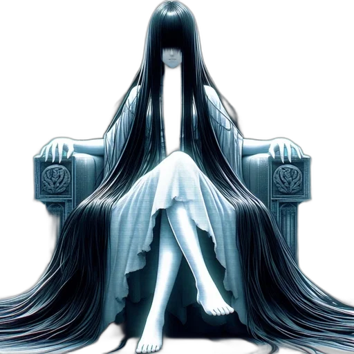 hair, creature, dress, crown transparent PNG cut-out