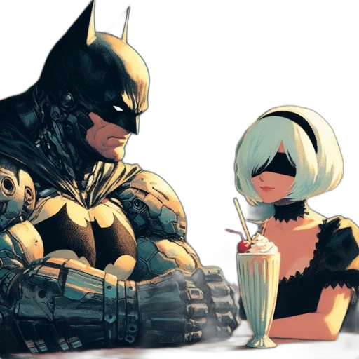 comic book art, concept art, fantasy art, 3d render transparent PNG cut-out