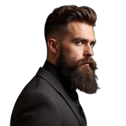 hair, face, photorealistic, cartoon transparent PNG cut-out