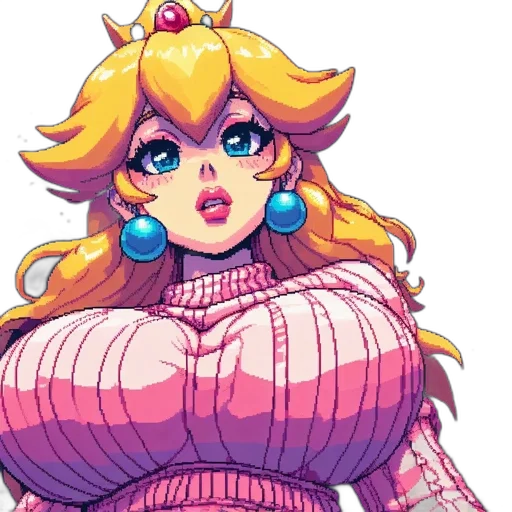 dress, pixel art, concept art, vaporwave transparent PNG cut-out