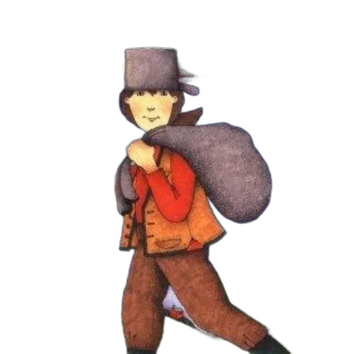hat, staff, jacket, robot transparent PNG cut-out
