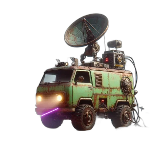 car, robot, weapon, staff transparent PNG cut-out