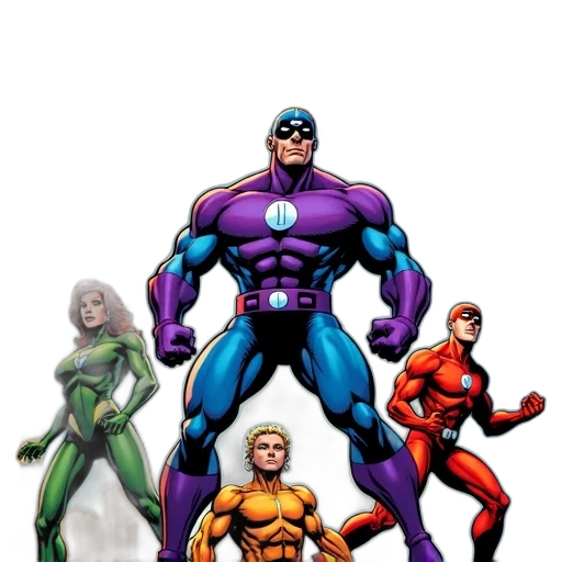 comic book art, concept art, 3d render, second transparent PNG cut-out