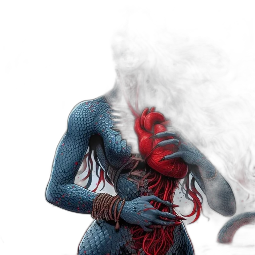 dragon, mask, creature, hair transparent PNG cut-out