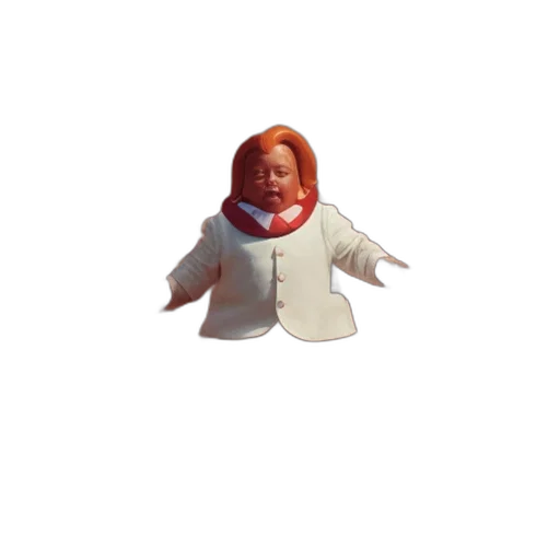 jacket, creature, staff, robot transparent PNG cut-out
