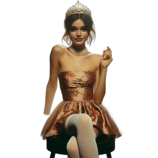 dress, crown, furniture, jewelry transparent PNG cut-out