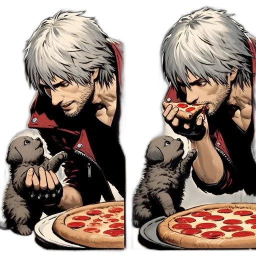 food, comic book art, concept art, pixel art transparent PNG cut-out