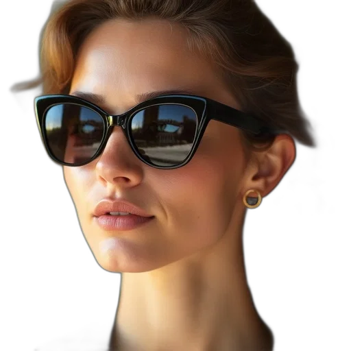 face, jewelry, photorealistic, 3d render transparent PNG cut-out